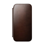 Folio de Cuero Modern Horween iPhone 18 Pro Max / 17 Pro Max Rustic Brown