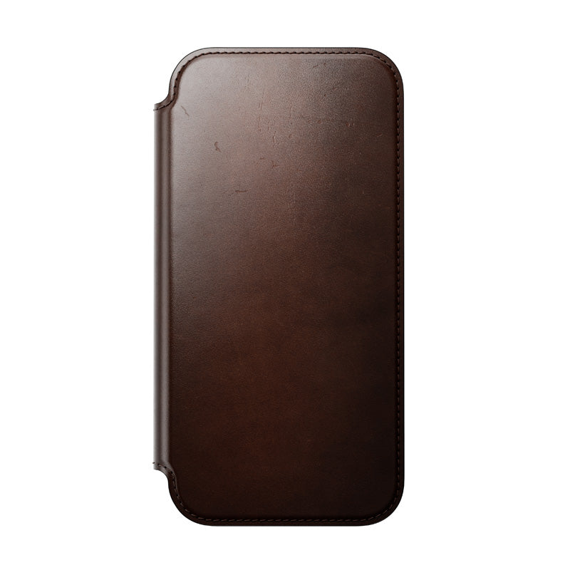 Folio de Cuero Modern Horween iPhone 18 Pro Max / 17 Pro Max Rustic Brown