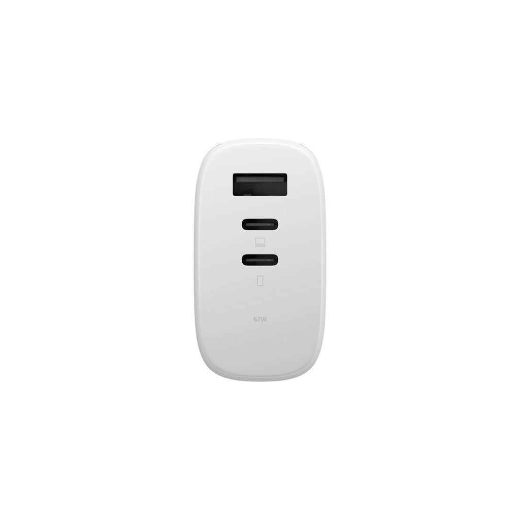 Cargador Fast GaN PD 67W (3 puertos) Blanco