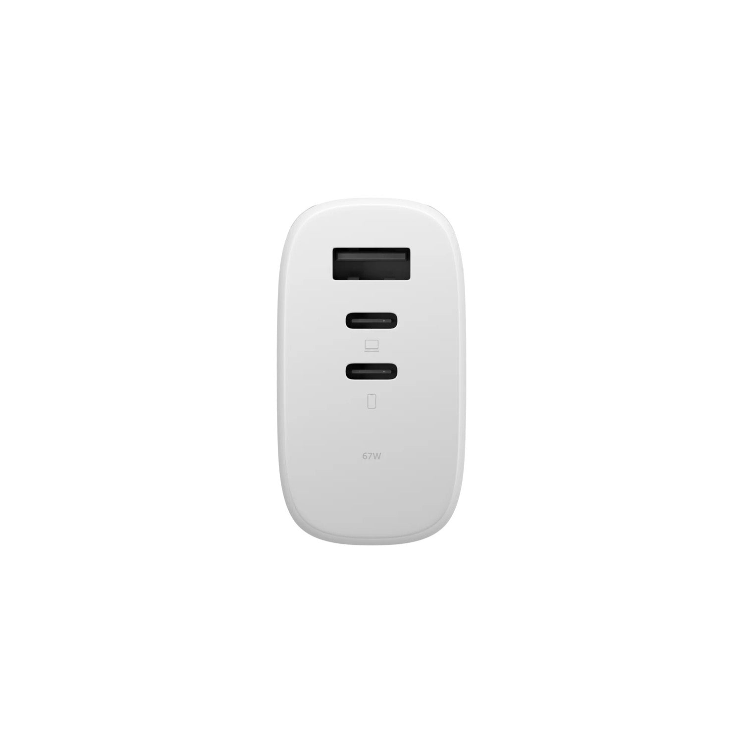 Cargador Fast GaN PD 67W (3 puertos) Blanco