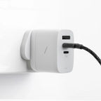 Cargador Fast GaN PD 67W (3 puertos) Blanco