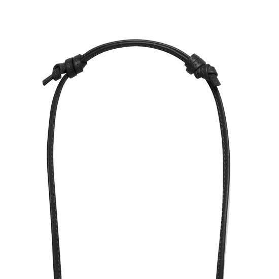 Correa de piel negra tipo "sling"
