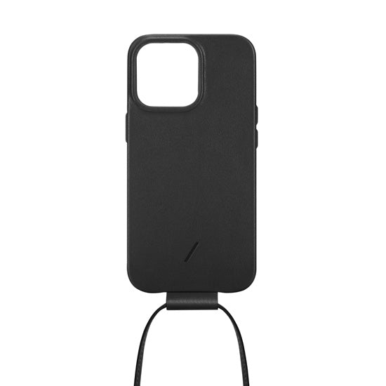 Correa de piel negra tipo "sling"