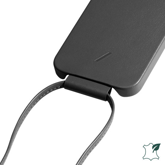 Correa de piel negra tipo "sling"