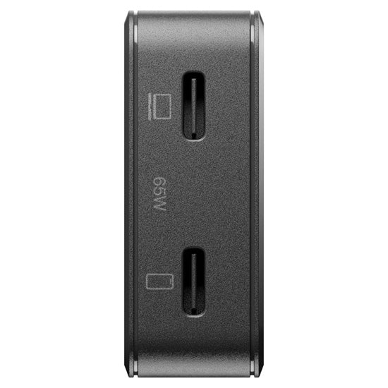 Cargador Pocket GaN 65 W USB-C doble, Negro