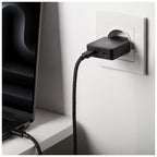 Cargador Pocket GaN 65 W USB-C doble, Negro