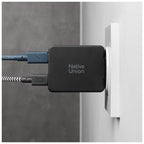 Cargador Pocket GaN 65 W USB-C doble, Negro