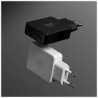 Cargador Pocket GaN 65 W USB-C doble, Negro