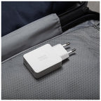 Cargador Pocket GaN 65 W USB-C doble Blanco