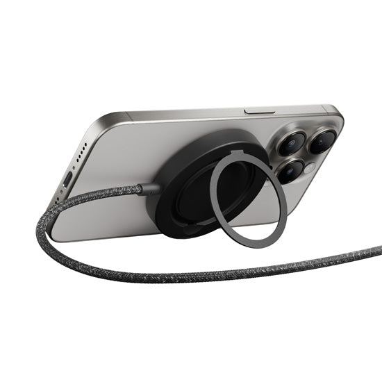 Cargador inalámbrico magnético SnapStand Negro