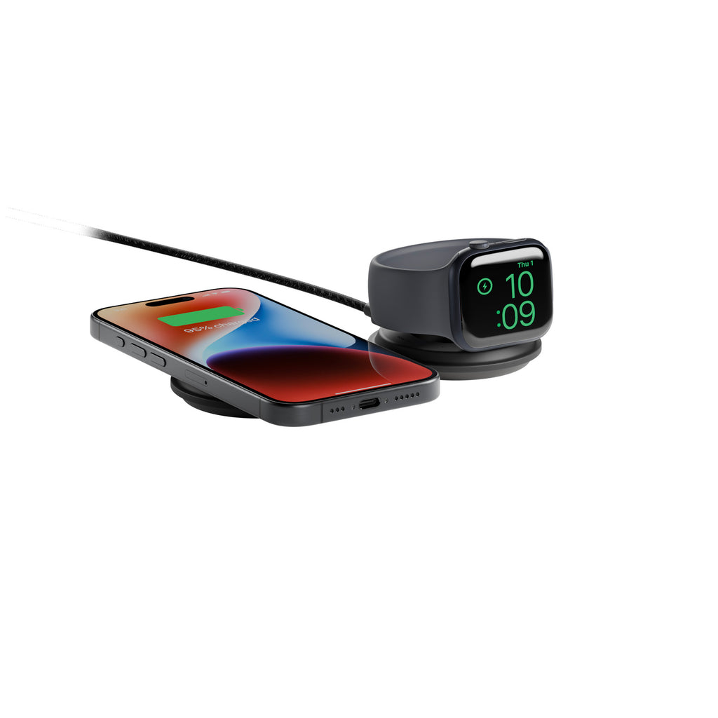 Voyage Cargador inalámbrico 2 en 1 Qi2 Negro