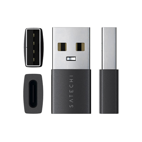Adaptador Type-A a Type-C Space Black