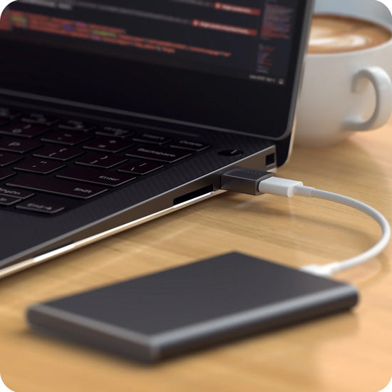 Adaptador Type-A a Type-C Space Black
