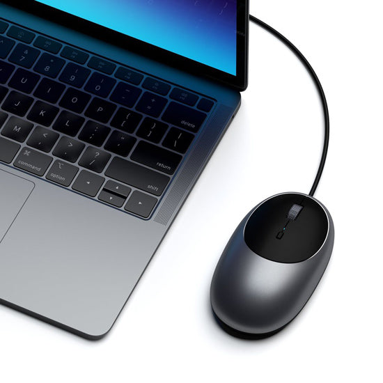 Ratón con cable USB-C Space Gray