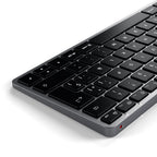 Teclado Español Slim X1 Bluetooth USB-C Gris Espacial