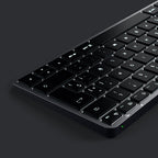 Teclado Español Slim X1 Bluetooth USB-C Gris Espacial