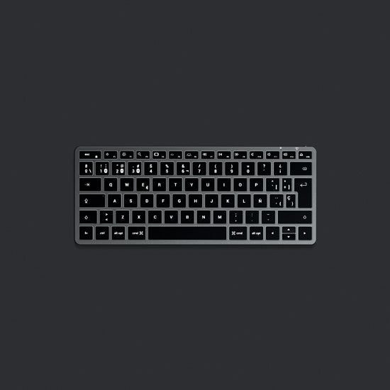 Teclado Español Slim X1 Bluetooth USB-C Gris Espacial