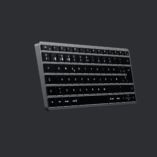 Teclado Español Slim X1 Bluetooth USB-C Gris Espacial