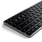 Teclado Español Slim X1 Bluetooth USB-C Gris Espacial
