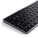 Teclado Slim X1 Bluetooth Retroiluminado QWERTY Space Gray