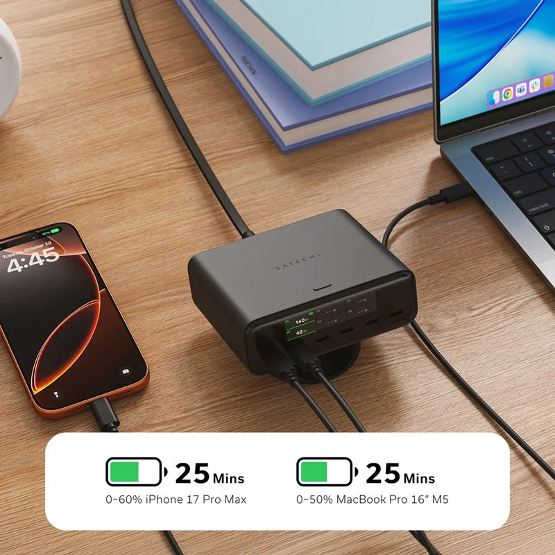 Cargador de escritorio ChargeView™ 240W
