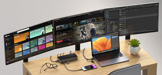 Docking Station Triple Display 4K Space Gray