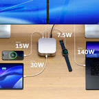 CubeDock™ Thunderbolt 5 con carcasa SSD Plata