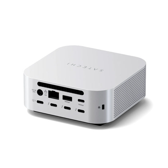 CubeDock™ Thunderbolt 5 con carcasa SSD Plata