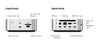 CubeDock™ Thunderbolt 5 con carcasa SSD Plata