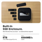 CubeDock™ Thunderbolt 5 con carcasa SSD Plata