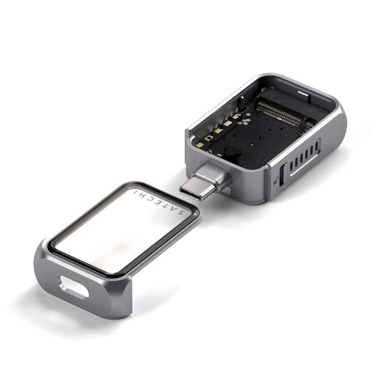 Carcasa USB-C Mini NVMe SSD Space Gray