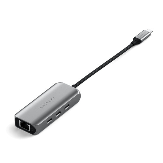 Hub USB-C 4 en 1 con Ethernet Gigabit 2.5 Space Gray