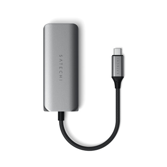 Hub USB-C 4 en 1 con Ethernet Gigabit 2.5 Space Gray