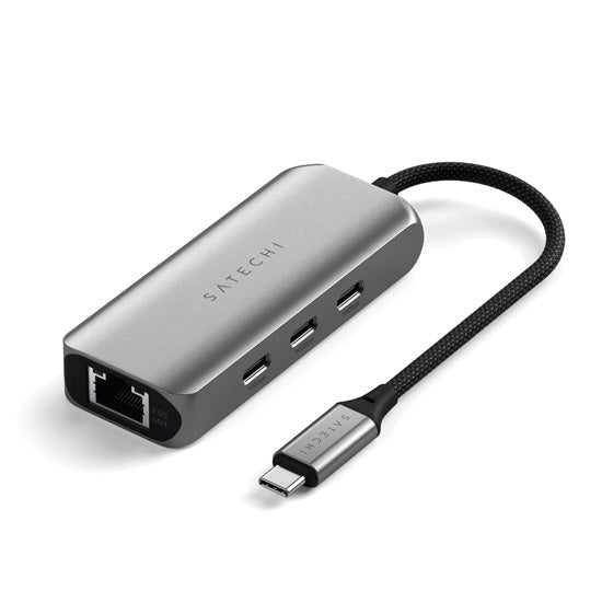 Hub USB-C 4 en 1 con Ethernet Gigabit 2.5 Space Gray
