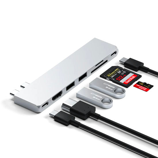 Hub USB-C Pro Slim Plata
