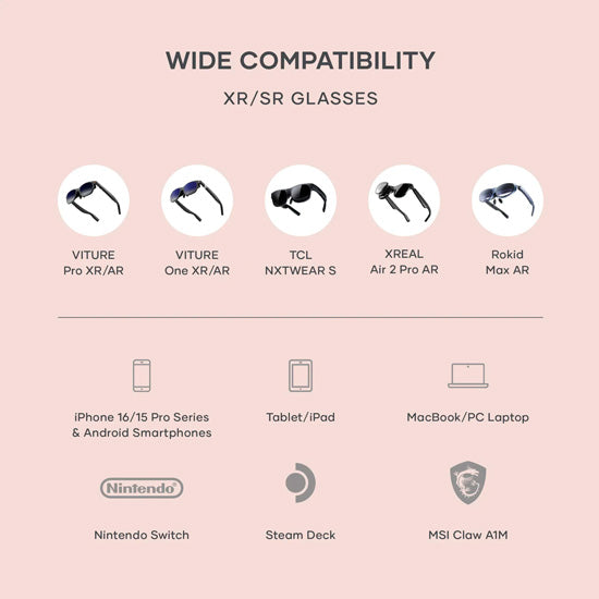 Mobile XR Hub with Audio Space Gray