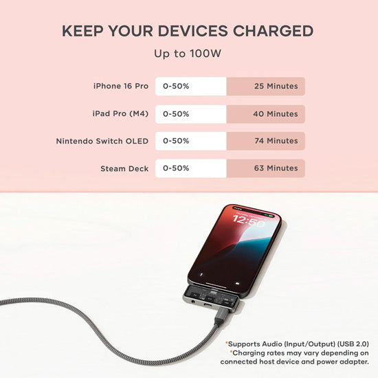 Mobile XR Hub with Audio Space Gray