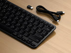 Teclado inalámbrico AZERTY SLIM EX1 Negro Espacial