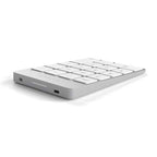 Teclado numérico Bluetooth recargable de aluminio Slim Plata