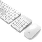 Teclado numérico Bluetooth recargable de aluminio Slim Plata