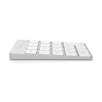 Teclado numérico Bluetooth recargable de aluminio Slim Plata