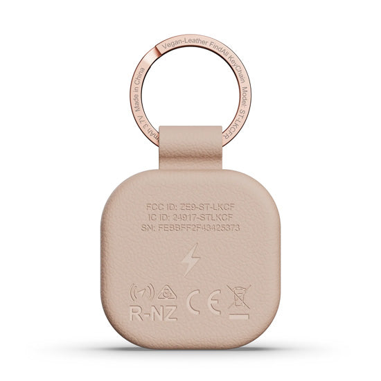 Llavero FindAll™ de cuero vegano Desert Rose
