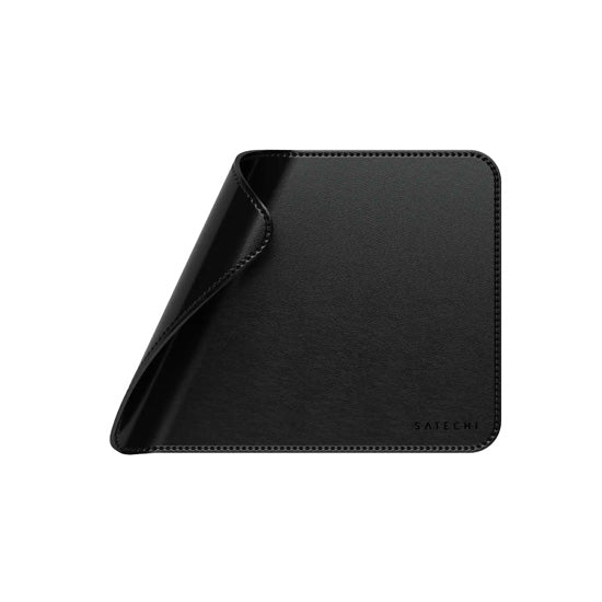 Alfombrilla de ratón Premium en cuero vegano Negro
