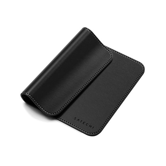 Alfombrilla de ratón Premium en cuero vegano Negro