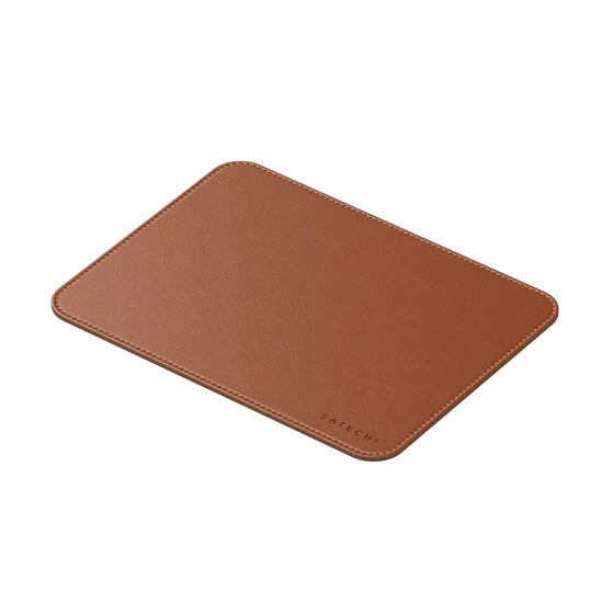Alfombrilla de ratón Premium de cuero vegano Marrón