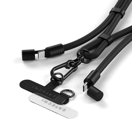 Cable Lanyard Crossbody OntheGo™ Negro