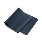Alfombrilla de Escritorio Premium de Cuero Vegano Azul
