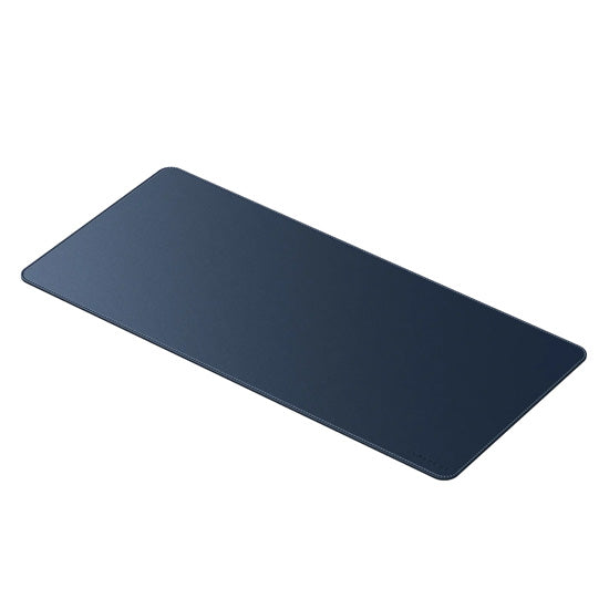 Alfombrilla de Escritorio Premium de Cuero Vegano Azul