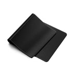 Alfombrilla de escritorio Premium de piel vegana Negro