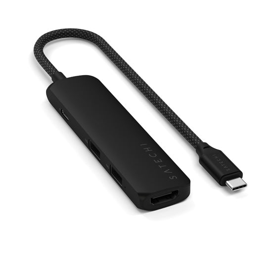 Adaptador multipuerto USB-C Slim 4 en 1 4K Negro